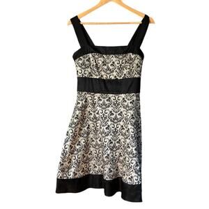 🚫🚫🚫 Coquette babydoll dress Tie Back  Whimsigoth Damask Gothic 🚫🚫🚫